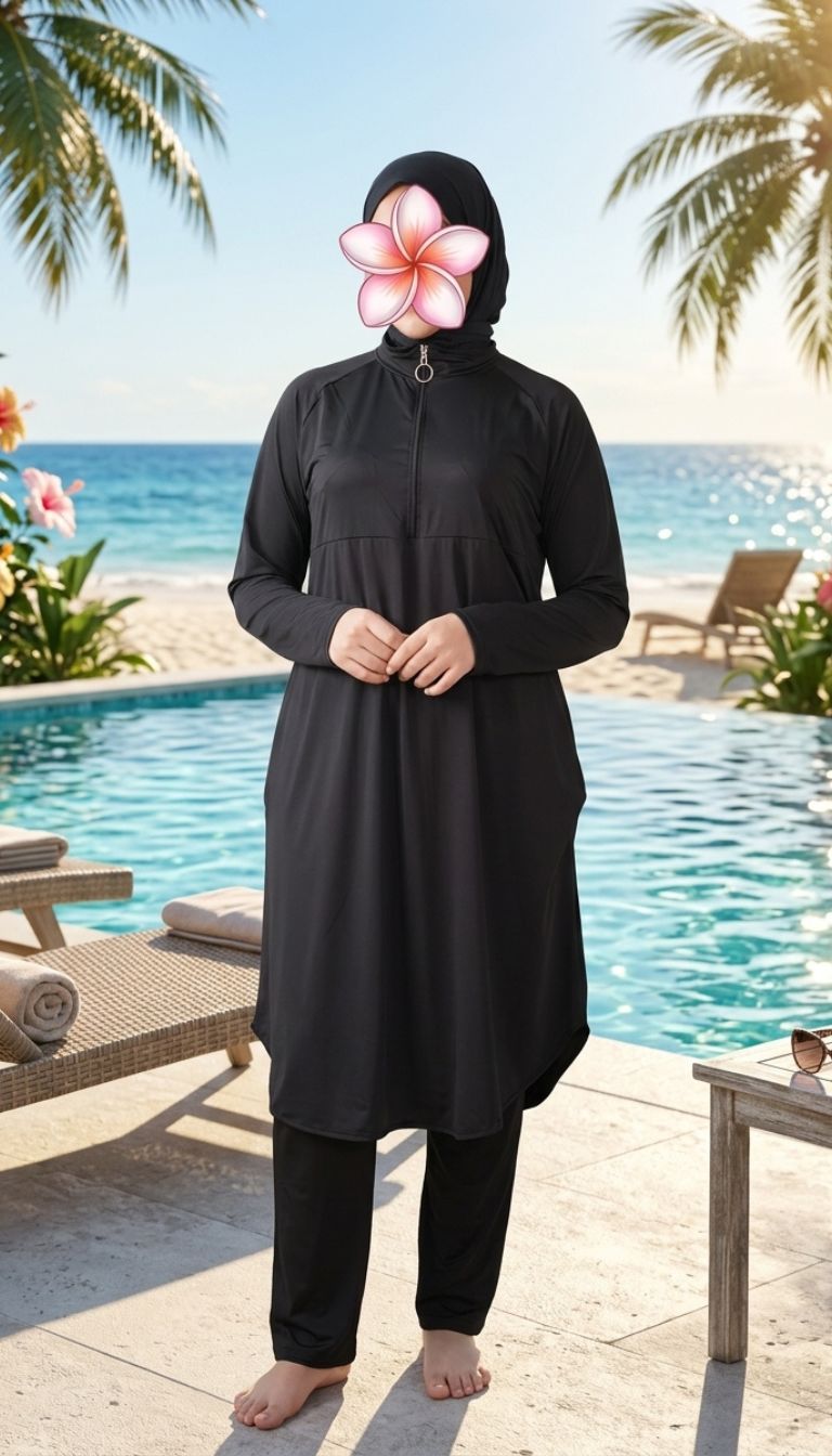 🌴 بوركيني Golden Summer - 3 قطع