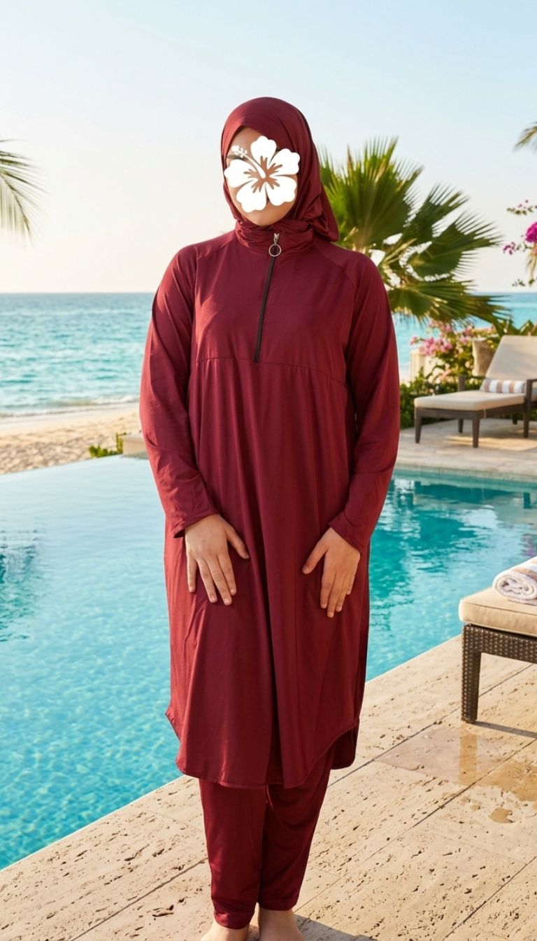 🌴 بوركيني Golden Summer - 3 قطع