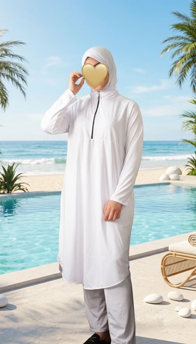 🌴 بوركيني Golden Summer - 3 قطع